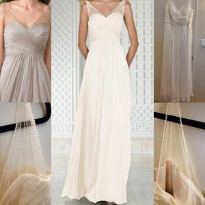 BELSOIE, L174002
V-neck Belsoie Tiffany Chiffon Dress w/Illusion Straps